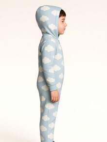 Young Boys Pajamas - Dusty Blue - View 2