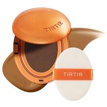 TIRTIR [*Mini Size*] Mask Fit Ai Filter Cushion Foundation 4.5g | AI-Like Semi-Matte Finish - Up To 72-Hour Medium To Full Coverage Korean BB Cushion Make Up Beauty, #39W Caramel - Caramel 39W - Xem 1