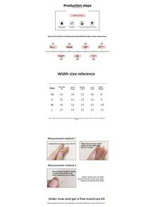 10 Pieces/Set Super Long Water Pipe Nails Macaron Flocked Bear Cute Handmade Wearable Nails Wearable Nail Stickers Suitable For Daily Commuting Outings Vacation Party Christmas Halloween Valentine's Day Or Mother's Day Gifts For Friends, Family, Girlfriend - Ống nước dài - Xem 6