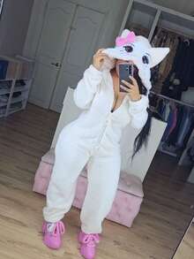 Women Rompers - White - View 8