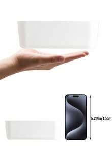 3er Set multifunktionale Aufbewahrungsboxen - geeignet für Kosmetik, Snacks etc. - Kunststoff Organizer für Küche, Bad und Schlafzimmer