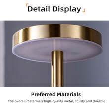 1pc/2Packs Cordless LED Desk Lamp, Rechargeable, 3 Color Temps & Dimming, Suitable For Outdoor/Dining Room/Bedroom/Home/Cafe Table