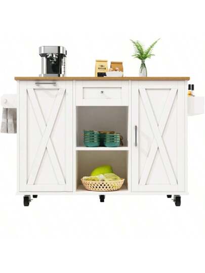 Moderne Kitchen Isl Cabinet Trash Cans, Buffet Cabinet, Multifunctional Dining Tafel Storage Space, Cart Snack Shelves Stretch Function Cabinets, Wit view 6