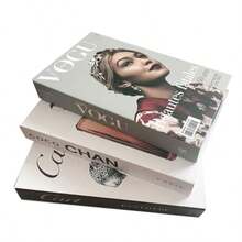 3PCS Large Decorative Faux Books Home Decor Coffee Table Fake Book For Decoration Bookshelf Aesthetic Book Set Living Room Preppy Stylish Modern Decor