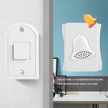 Timbre de timbre de 12 V CC, Timbre de timbre con interior Timbre de timbre Ding Timbre de timbre Alarma Timbre inteligente para el hogar para el de control de acceso de la oficina - 1 - Ver 4