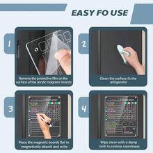 Acrylic Magnetic Chore Chart, 9.5x12 Behavior Reward Responsibility Chart TeensAdults Chore Chart Multiple, Reusable Chore Checklist Responsibility Tracker 1 Pack