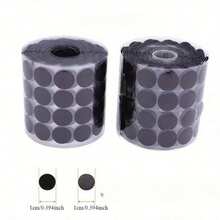 54/102/504pcs Self-Adhesive Black & White Round Hook & Loop Fastener Tape, Multi-Purpose Sticky Fastener Suitable For Home, Office, Crafts, Clothing, Diameter 1cm