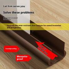 Soundproof, Windproof, Insect-Proof And Water-Blocking PVC Sealing Strip At The Bottom Of The Door, Self-Adhesive Silent Gap Stop Strip For Bedrooms (Suitable For Doors With A Thickness Of 3.5cm/1.38in-4.6cm/1.81in. Please Confirm Before Purchasing) - Multicolor - View 13