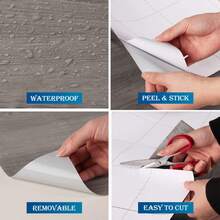 Papel tapiz autoadhesivo con textura de madera - Impermeable, papel de contacto autoadhesivo para una fácil decoración del hogar, renovación de muebles y gabinetes de zapatos