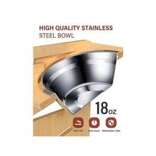 حامل أطباق الحيوانات الأليفة القابل للتعديل من الفولاذ المقاوم للصدأ، أطباق فردية/مزدوجة مضادة للانسكاب للقطط والكلاب، يحمي العمود الفقري، مناسب للحيوانات الأليفة الفردية والمتعددة