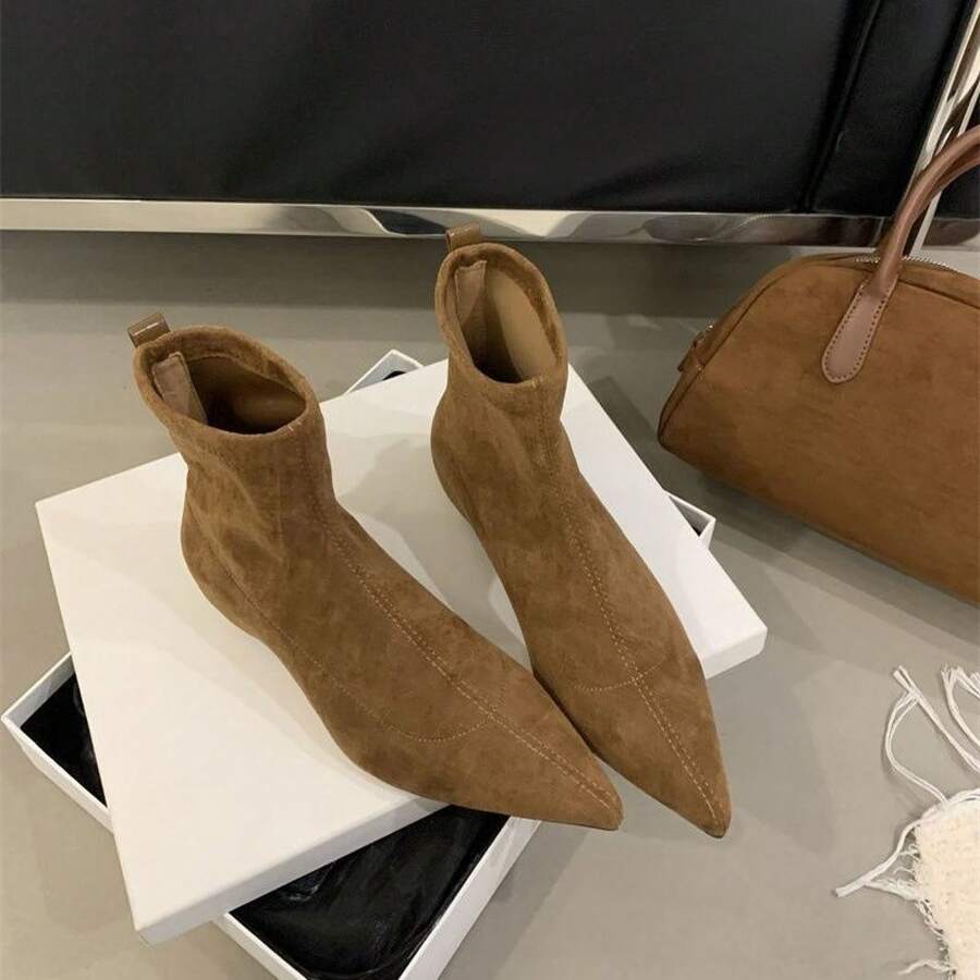 Women Ankle Boots & Booties - Light Brown - View 1