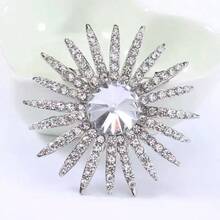 Damen Strass Kristall Brosche Frauen Geschenk Schmuck Anstecknadeln Vintage Weihnachten