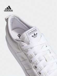 Adidas Zapatillas Adidas NIZZA PLATFORM, zapatillas de lona con suela gruesa clásicas, zapatos de moda vulcanizados casuales con suela gruesa, zapatos vulcanizados clásicos para monopatín con suela de goma reforzada