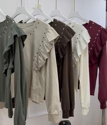 Women Sweatshirts - 白色 - 查看 5