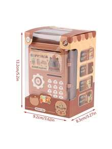 Alcancía Infantil con Diseño de Capibara con Llave - Multicolor - Ver 4