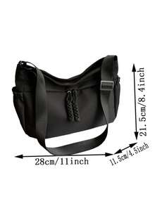 大容量帆布包-女士新款春夏休闲单肩斜挎月亮包百搭日常百搭饺子包 - 彩色 - 查看 2