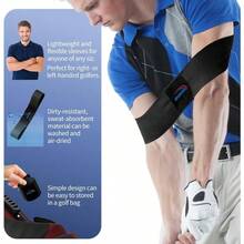 Swing Training Aid - Muscle Connection Swing Corrector Golfers, Arm Elbow Posture Trainer RightLeft Handed Beginners, Trainer Arm Band IndoorOutdoor Club Practice - 黑色 - 查看 3