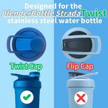 5PCS Shaker Cup Gasket BlenderBottle Strada Twist Cap Shaker Cup Insulated Stainless Steel Bottle Silicone Sealing Gasket Parts Compatible With BlenderBottle Strada Twist Cap - 灰色 - 查看 4