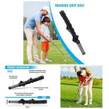 Training Grip Right Handed Swing Grip Trainer Aid Men Club Accessories - 2 + Đen - Xem 1
