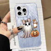 Funda de gasa con diseño de calabazas para la temporada de otoño, ideal para Halloween, compatible con los modelos 17 a 11. Cuenta con orificios grandes y un diseño transparente de hilo, perfecto para los entusiastas. - transparente - Ver 8