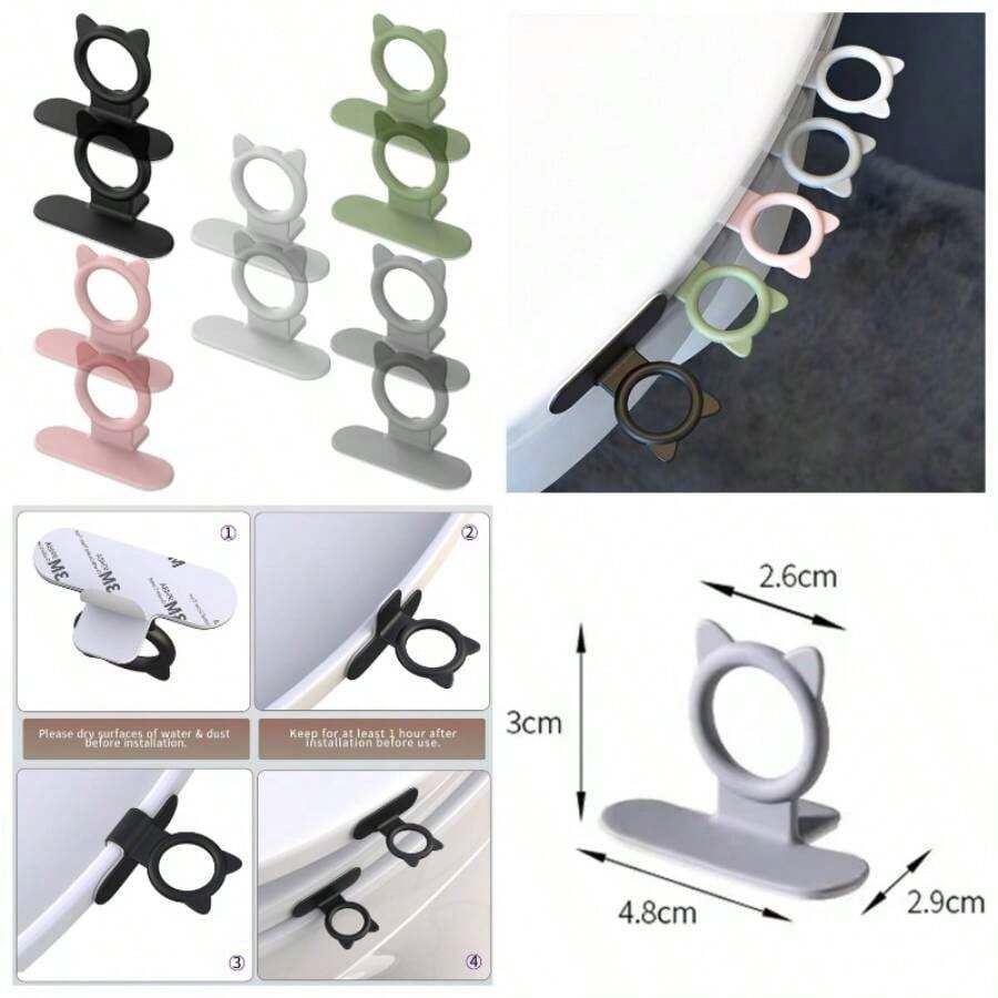 Elevador de asiento de inodoro, elevador de cubierta de inodoro, de asiento de inodoro, elevador de tapa de inodoro, evita tocar la funda de inodoro, accesorios de bao para el hogar - negro, blanco, verde, rosa, gris - Ver 1