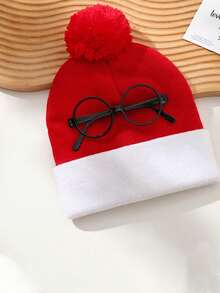 1 pièce Bonnet tricoté de Noël, léger et confortable à porter, avec un design extensible qui ne s'enfonce pas dans la tête. Parfait pour les fêtes de Noël, les rassemblements en famille et entre amis, les sorties quotidiennes ou comme cadeau de vacances. Vêtements d'hiver pour hommes et femmes