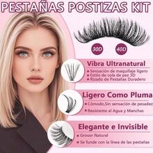 Pestaas Postizas Kit Completo 320 Piezas, Extensiones de Pestaas Naturales 30D 40D, Lash Cluster 9 - 16mm, Racimos Pestaas Rpida Aplicacin Con Unin y Sellado De Pestaas Sujecin Fuerte - Púrpura(320pcs 30D/40D) - Ver 3