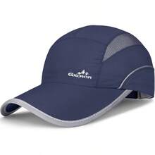 Quick - Dry Running Hat Men Women - UPF 50+ Breathable Mesh, Reflective Sports Cap Outdoor, Hiking - Xanh đậm - Xem 1