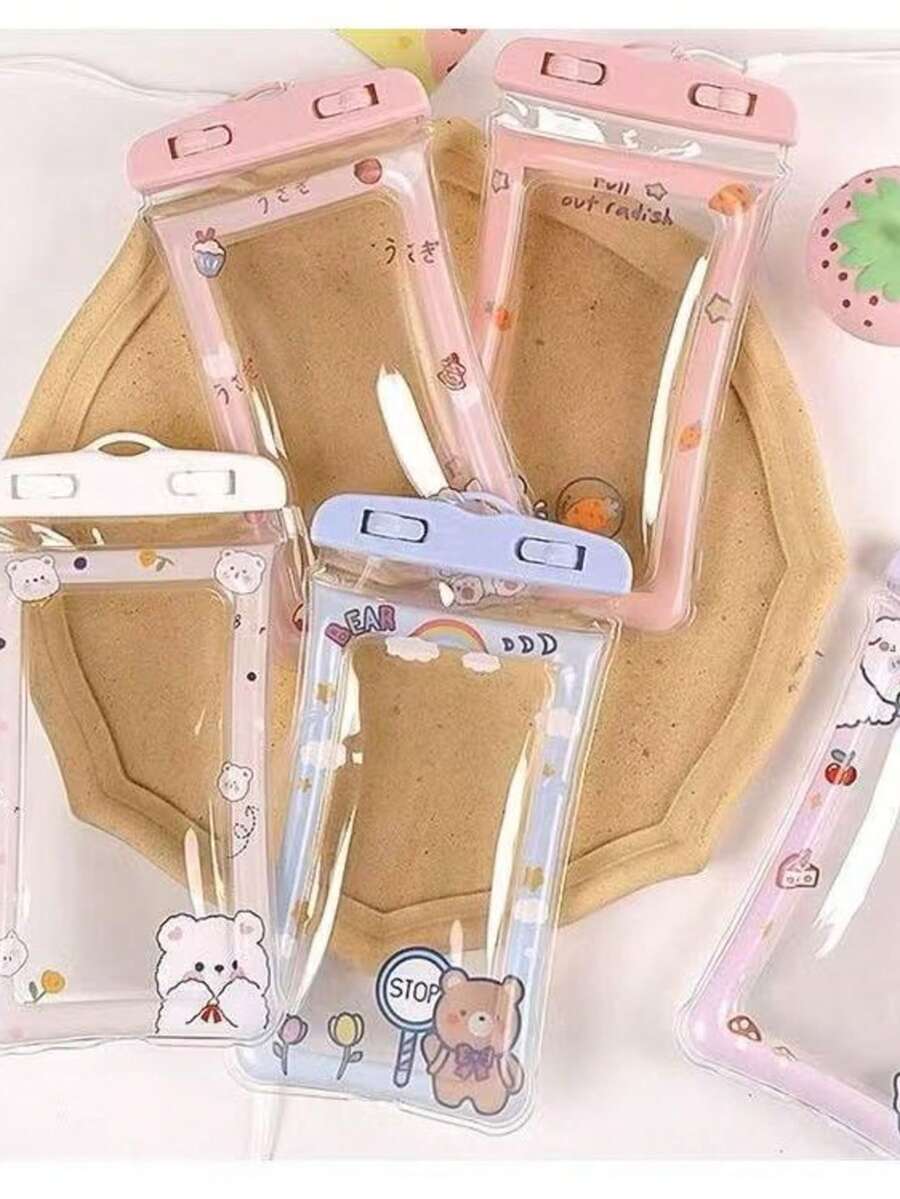 Cartoon Water Sports Swimming Cell Phone Case Waterproof Cell Phone Bag Cover - 彩色 - 查看 1