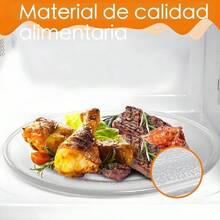 31.5cm 12.4 Plato de vidrio para microondas, charola giratoria resistente al calor, accesorio para calentar comida, apto para lavavajillas, placa de microondas 31.5 - 30,5 centímetros - Ver 1