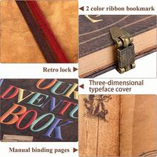 DEKITA Álbum de Fotos, 146 Páginas, 29cm x 19cm, y Papel, Cubierta y Letras Convexas, Perfecto para Bodas, San Valentín, Cumpleaños y Viajes - 1 - Ver 1