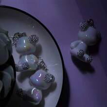 Adorno de árbol de Navidad de Papá Noel en motocicleta de acrílico - Decoración multifuncional para coche y llavero adecuada para decoración navideña