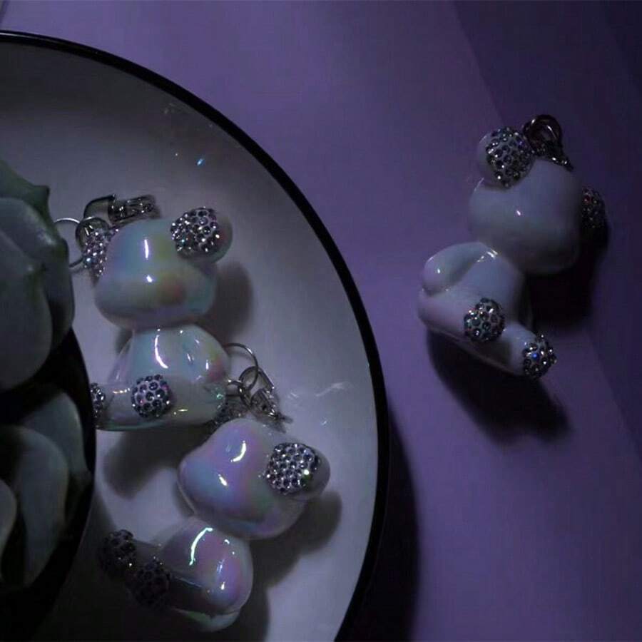 Adorno de árbol de Navidad de Papá Noel en motocicleta de acrílico - Decoración multifuncional para coche y llavero adecuada para decoración navideña