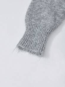 Loose Knit Cardigan, Korean Style, Casual Chic, Suitable For Early Autumn - Grey - View 6