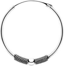 ENTREPLATA Aros de Plata 925 Estilo Bali – Dos Pendientes Criollas Piercing Unisex Hechos a Mano de 25 mm – Diseño Artesanal en Plata de Ley – Modelo 1 - Par - Ver 3