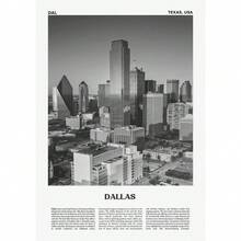 现代地标旅行黑白摄影海报迈阿密巴塞罗那印刷品帆布画墙画家居房间装饰 - 彩色 - 查看 43