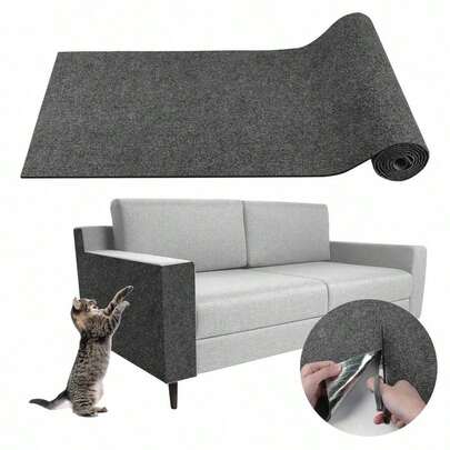 1 Stück Katzenkratzmöbel-Schutzauflage - selbstklebende Kratzmatte für Wand, für Sofa, Couch, Wand, Kratzbaum und zum Selbstbasteln von Kratzmöbeln für Katzen
