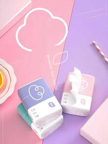 6 Packs/Set Plant Care Facial Tissues, 4-Ply Large Pack Tissue Paper, Economical Household Napkin Tissues - Multicolor - View 6