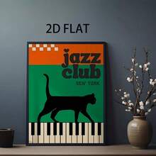 1/3 件吹奏爵士男士卡通风格油画、帆布画、墙壁艺术装饰、现代乐器、钢琴吉他、写实艺术版画、海报、图片、房间装饰、走廊、书房、卧室墙壁装饰、秋季装饰（无框架） - 彩色 - 查看 20