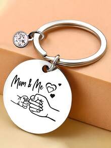 1 件不锈钢特殊钥匙扣，母亲节送给妈妈的礼物，温暖实用的钥匙扣圣诞节 - 彩色 - 查看 13