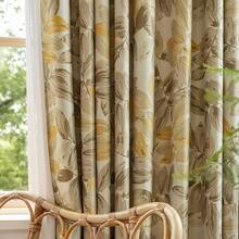 Floral Curtains For Bedroom Pattern Dark Green Vintage Painting Flower Blackout Window Drapes Room Darkening For Living Room 84 Inches Long 2 Panels-WillowSheen - 棕色 - 查看 5