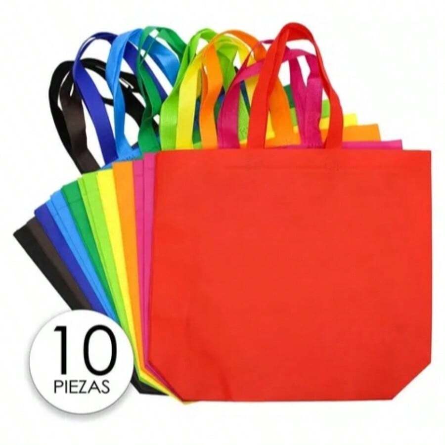 Lecute 10 Reusable Bags 45x50 Cm - Multicolor - View 1