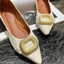 Women's Pointed Toe Flats Casual Comfortable Women's Pointed Toe Shoes COROA - trắng - Xem 9