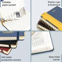 Agenda 2026 Planificador Diario con Etiqueta Enero - Diciembre 2026, Una Hoja por Da, Papel de Alta Resistencia y Calidad Premium, Bolsillo Interior Plegable, 21, 5x 14, 9 - Azul Niebla - Azul Niebla + 21,5 x 14,9 cm - Ver 7