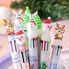 Christmas Ten-Color Pen Cartoon Design, Christmas Gift, Ten-Color Ballpoint Pen - Multicolor - View 4