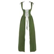 Zhitunemi Renaissance Dress Women Costume Pirate Peasant Dress For Women Medieval Dress Renaissance Costume{"Size_name":"Medium","Color_name":"OliveGreen"} - 橄欖綠 - 查看 2