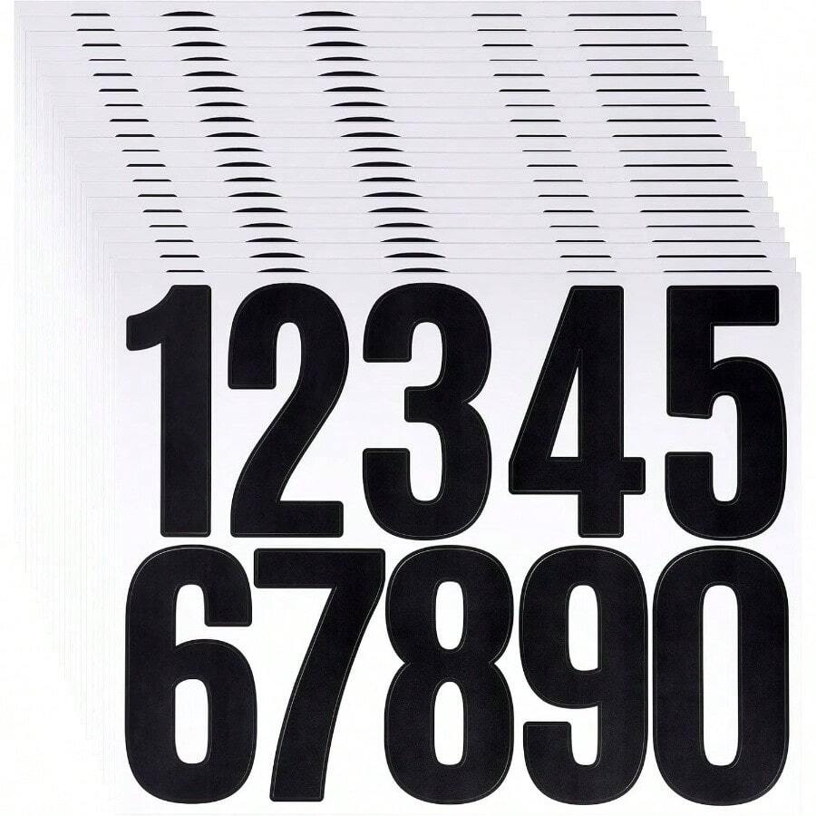 20 Sheets Mailbox Number, Adhesive Numbers Sticker, 3 Inch Vinyl Number ...
