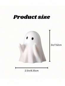 1pc Cute Ghost Pen Holder, Face Resin Desktop Storage Box, Funny Pen Stand Craft Decor, Cartoon Inspired Office Desk Accessories, Multi-Function Pen Organizer & Desk Supplies, Halloween Desktop Decoration, Gift For Friends & Birthday