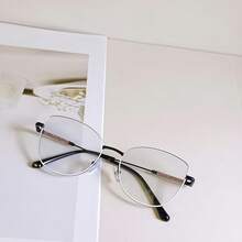 1pc Large Frame Square Plano Lenses Latest Model Glasses Frame, Plain Looking And Slimming, Versatile For Parties And Outings, Korean Version, Face Enhancing And Small Glasses Frame