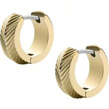Women's Stainless Steel Dangle Drop Or Hoop Earrings For Women - Gold - View 3